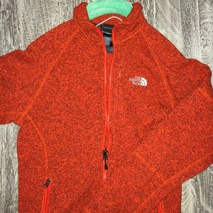 North face orange sweater